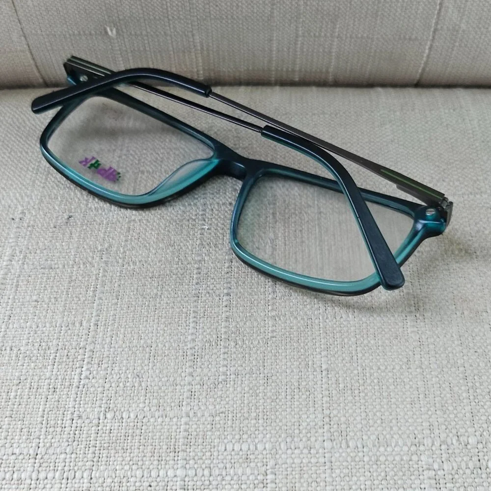 DB4K Kids Glasses EUROPA Headstrong C3 MATTE Aqua Gunmet Eyeglasses
